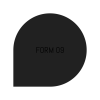 Stahlbodenplatte Tropfenform Ø110 cm schwarz